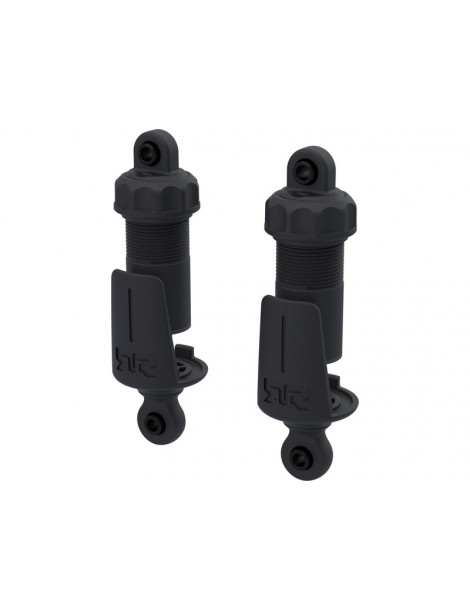 Arrma Shock Set Bore: 11mm, Length: 70mm, Piston: 2x1.3mm, Oil: 2000cSt, Black with Bump Stop