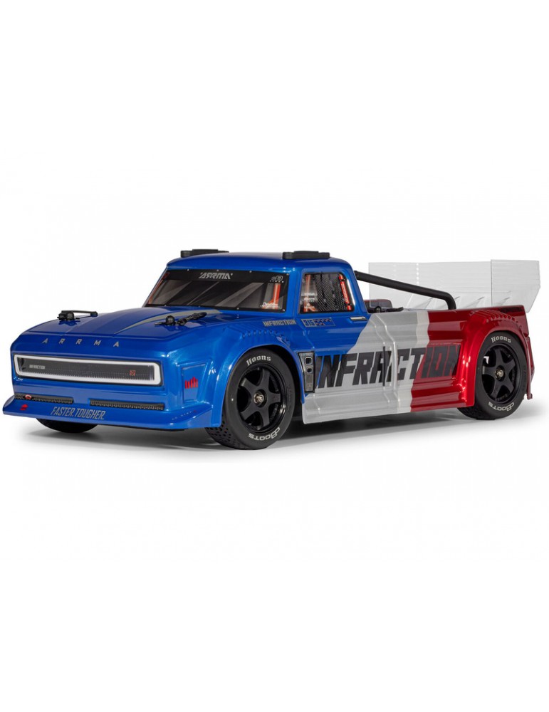 RC street truck Infraction 223S BLX DSC 4X4 RTR mėlynos spalvos 1:8 Arrma – CyborgShop