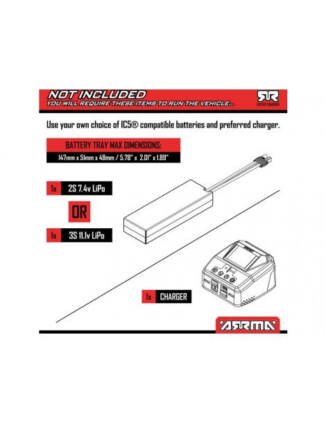 RC street truck Infraction 223S BLX DSC 4X4 RTR mėlynos spalvos 1:8 Arrma – CyborgShop