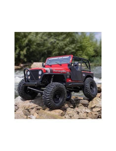 RC modelis SCX10 III Jeep CJ-7 1:10 4WD RTR Red Axial – CyborgShop