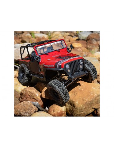 RC modelis SCX10 III Jeep CJ-7 1:10 4WD RTR Red Axial – CyborgShop