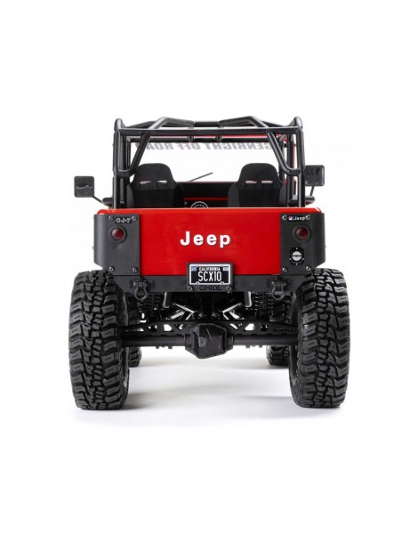 RC modelis SCX10 III Jeep CJ-7 1:10 4WD RTR Red Axial – CyborgShop