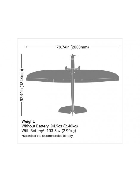 E-flite Conscendo 2.0m BNF Basic AS3X+ SAFE Select