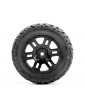 Pro-Line Jaeger Front/Rear MT Tires MTD 12mm Black Split Six (2): ARRMA MINI KRATON