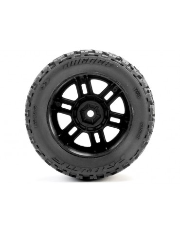Pro-Line Jaeger Front/Rear MT Tires MTD 12mm Black Split Six (2): ARRMA MINI KRATON