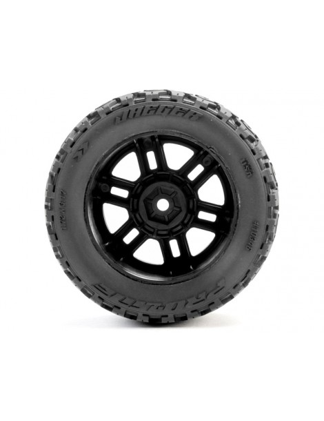 Pro-Line Jaeger Front/Rear MT Tires MTD 12mm Black Split Six (2): ARRMA MINI KRATON