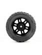 Pro-Line Jaeger Front/Rear MT Tires MTD 12mm Black Split Six (2): ARRMA MINI KRATON