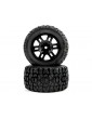 Pro-Line Jaeger Front/Rear MT Tires MTD 12mm Black Split Six (2): ARRMA MINI KRATON