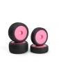 Microbe Buggy Wheel/Tyre Set (Pink/Front/Rear)
