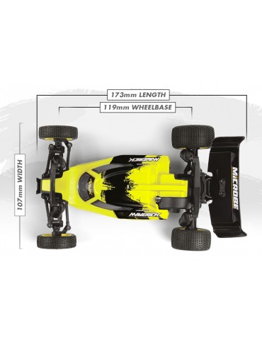 Microbe Flux 1/24th Buggy - Yellow