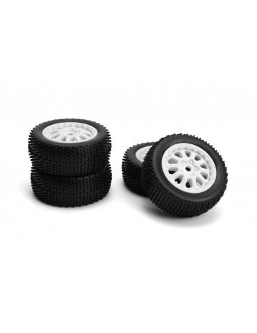 Sidepin SC Wheel/Tyre Set (White/Front/Rear)