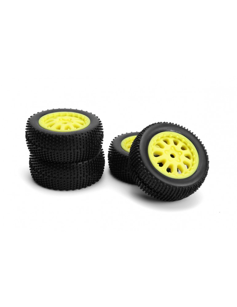 Sidepin SC Wheel/Tyre Set (Yellow/Front/Rear)