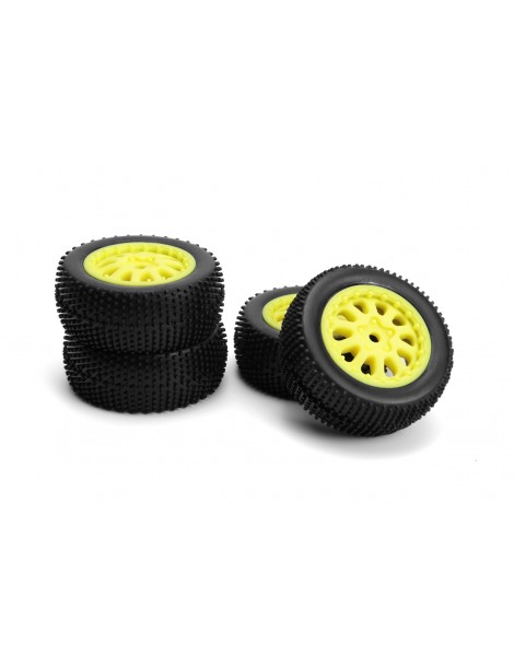Sidepin SC Wheel/Tyre Set (Yellow/Front/Rear)