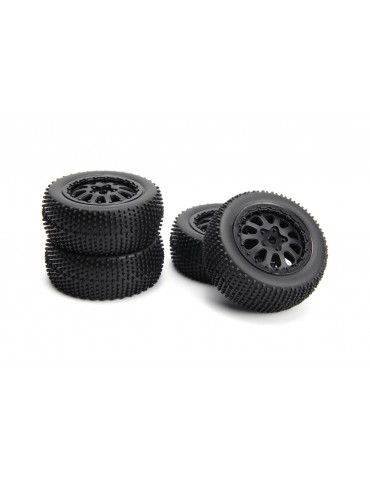 Sidepin SC Wheel/Tyre Set (Black/Front/Rear)