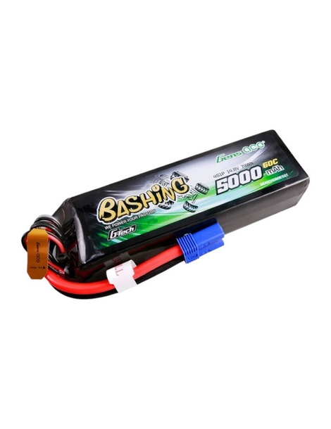 LiPo baterija G-Tech 5000mAh 14.8V 4S 60C EC5 Gens Ace – CyborgShop