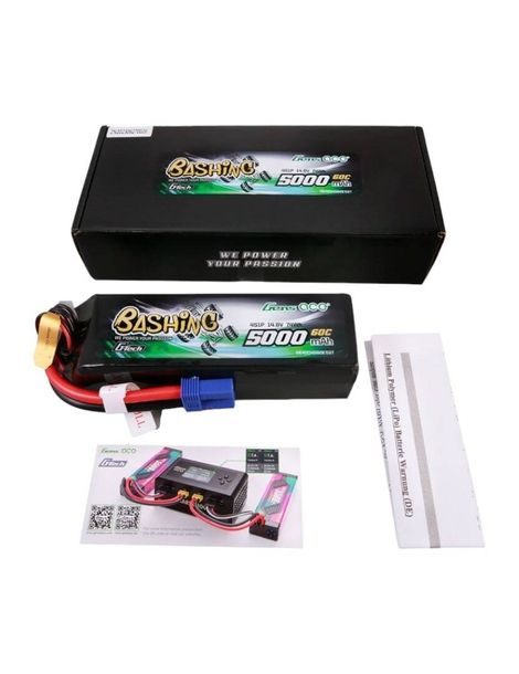 LiPo baterija G-Tech 5000mAh 14.8V 4S 60C EC5 Gens Ace – CyborgShop