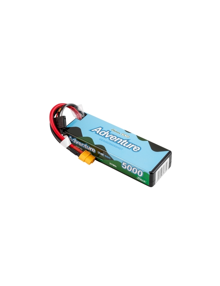 LiPo baterija Adventure G-Tech 5000mAh 7.4V 2S 60C XT60 Gens Ace – CyborgShop