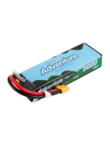 LiPo baterija Adventure G-Tech 5000mAh 7.4V 2S 60C XT60 Gens Ace – CyborgShop