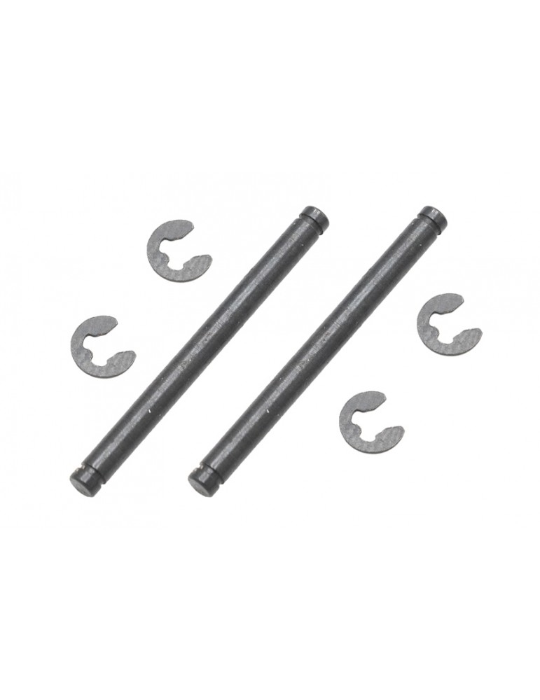 Xmid front knuckle axle+clips (x2)