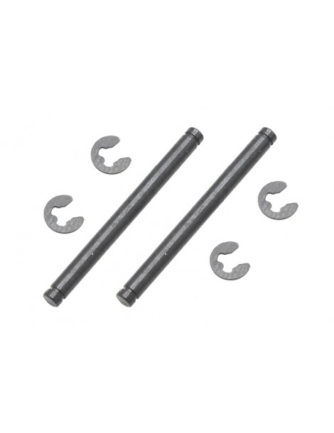Xmid front knuckle axle+clips (x2)