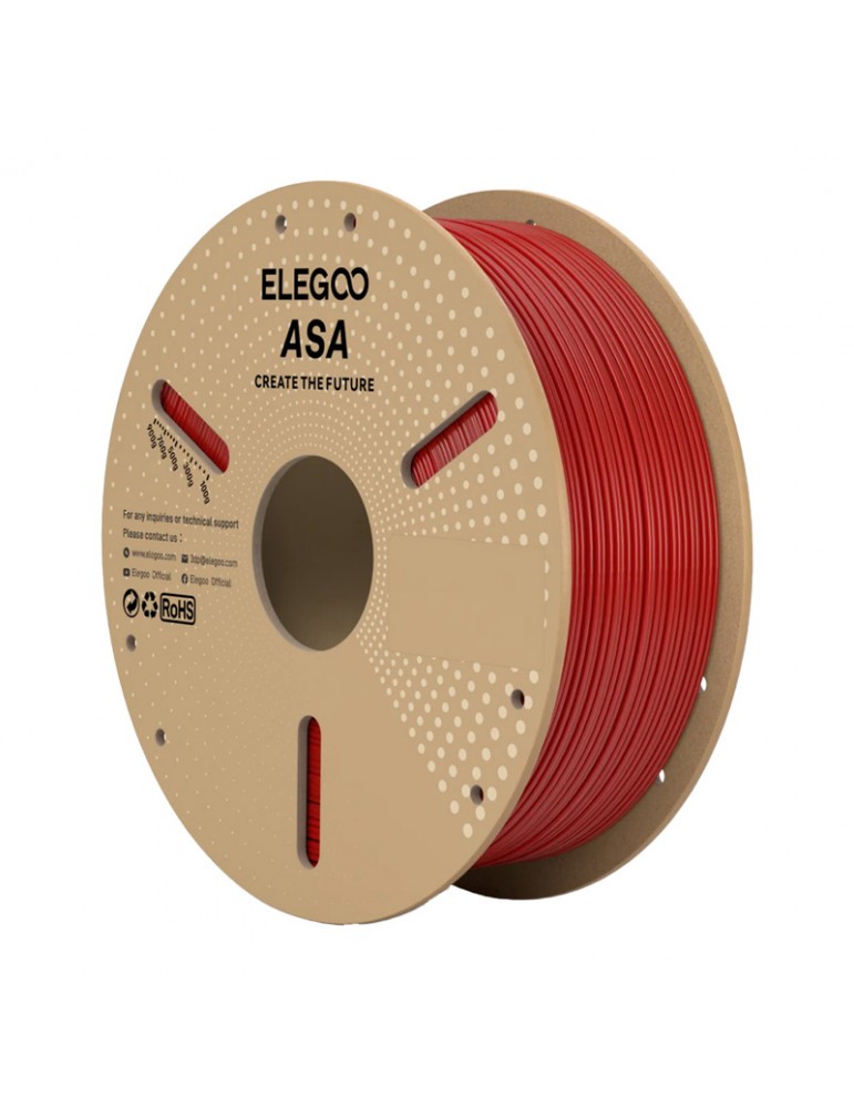 ASA filamentas raudonos spalvos 1.75 mm ELEGOO – CyborgShop