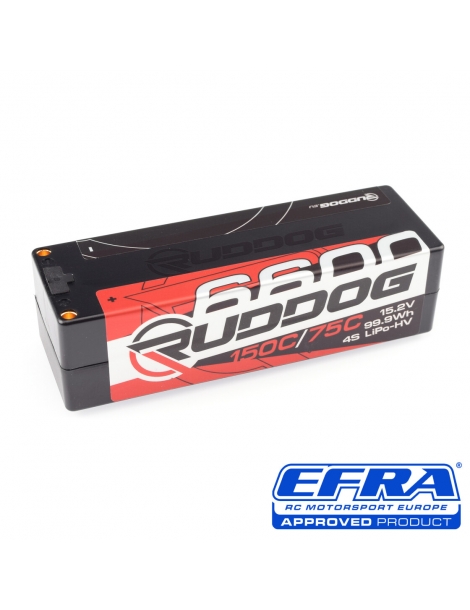 LiPo-HV baterija 6600mAh 15.2V 4S RUDDOG – CyborgShop