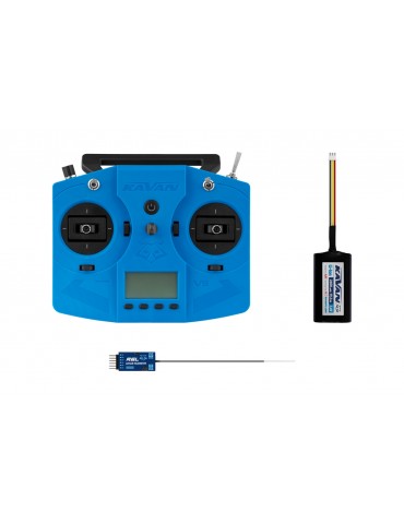 RC pultas V5 su R6L imtuvu 2.4GHz mėlynos spalvos – CyborgShop