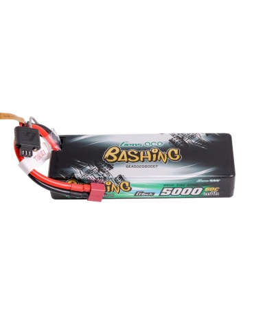 Akumuliatorius Gens ace Bashing G-tech 5000mAh 7.4V 2S 60C Hardcase LiPo su Deans jungtimi