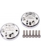 Traxxas Caps, center X-Truck Chrome (2)