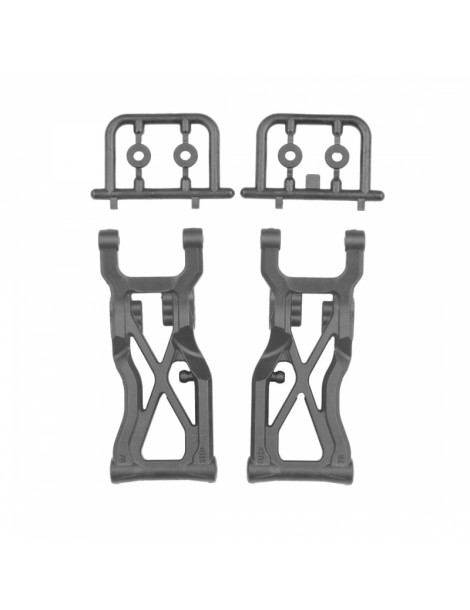 RC10B7 FT Carbon Rear Suspension Arms V2, 78mm