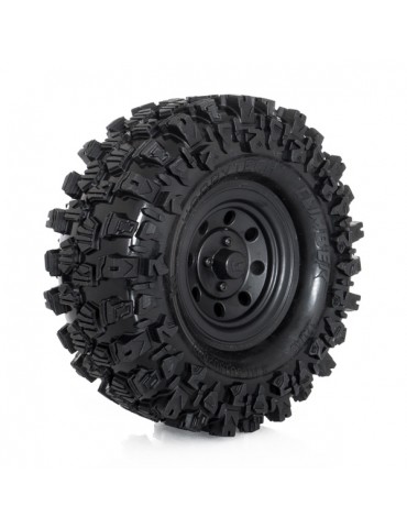 CLIMBER 1.9" Terrain Truck Tires Mounted, black