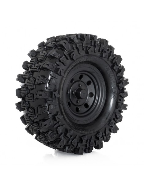 CLIMBER 1.9" Terrain Truck Tires Mounted, black