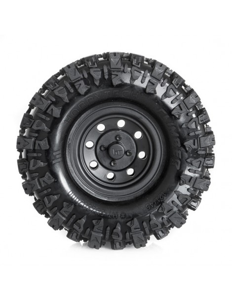 CLIMBER 1.9" Terrain Truck Tires Mounted, black