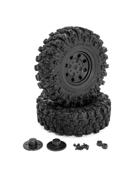 CLIMBER 106/36" Terrain Truck Tires Mounted, black