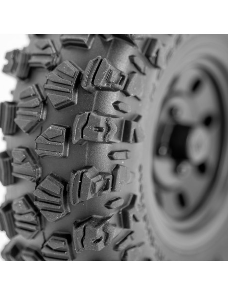 CLIMBER 106/36" Terrain Truck Tires Mounted, black