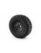 1.9'' Aluminum Beadlock Rims for 1/10 Crawler Black - 2pcs