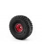1.9'' Aluminum Beadlock Rims for 1/10 Crawler Red - 2pcs