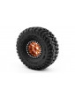 1.9'' Aluminum Beadlock Rims for 1/10 Crawler Orange - 2pcs