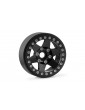 1.9'' Aluminum 6-spoke Beadlock Rims for 1/10 Crawler Black - 2pcs