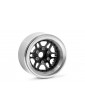 1.9'' Aluminum Beadlock Rims Offset -10 mm for 1/10 Crawler Black - 2pcs