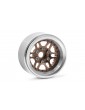 1.9'' Aluminum Beadlock Rims Offset -10 mm for 1/10 Crawler Bronze - 2pcs