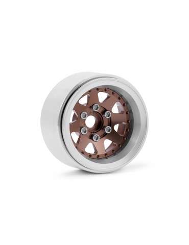 1.9'' Aluminum Beadlock Rims Offset -10 mm for 1/10 Crawler Bronze - 2pcs