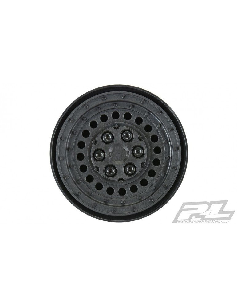 Carbine 1.9" Black Plastic Internal Bead-Loc Dually Wheelsfor Rock Crawlers Front or Rea