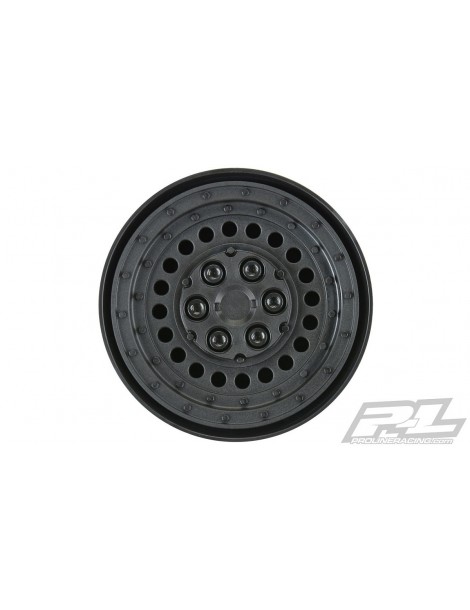 Carbine 1.9" Black Plastic Internal Bead-Loc Dually Wheelsfor Rock Crawlers Front or Rea