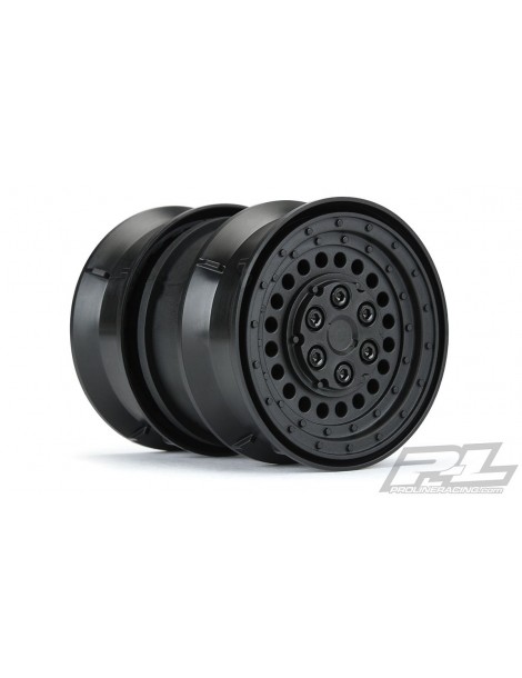 Carbine 1.9" Black Plastic Internal Bead-Loc Dually Wheelsfor Rock Crawlers Front or Rea