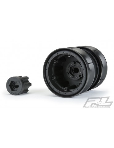 Carbine 1.9" Black Plastic Internal Bead-Loc Dually Wheelsfor Rock Crawlers Front or Rea