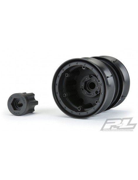 Carbine 1.9" Black Plastic Internal Bead-Loc Dually Wheelsfor Rock Crawlers Front or Rea