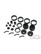 Carbine 1.9" Black Plastic Internal Bead-Loc Dually Wheelsfor Rock Crawlers Front or Rea