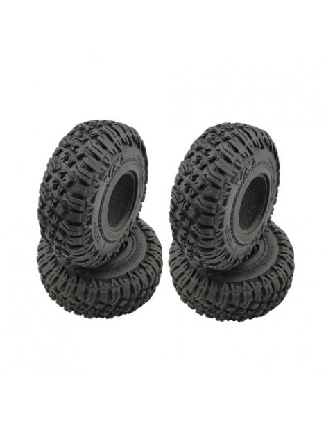 Roundcube 1,9" Crawler Tires W/Foam 120mm, 4 Pcs.