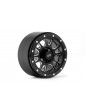 2.2 Aluminum CNC 12 Spoke Beadlock Wheel w/Wheel Hub 2pcs Black